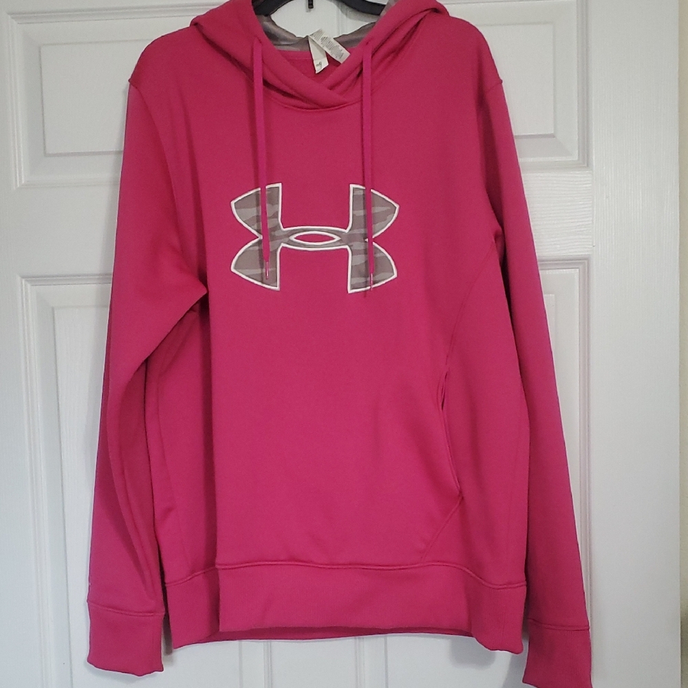 Under Armour  Storm Vibrant Pink ColdGear Hoodie